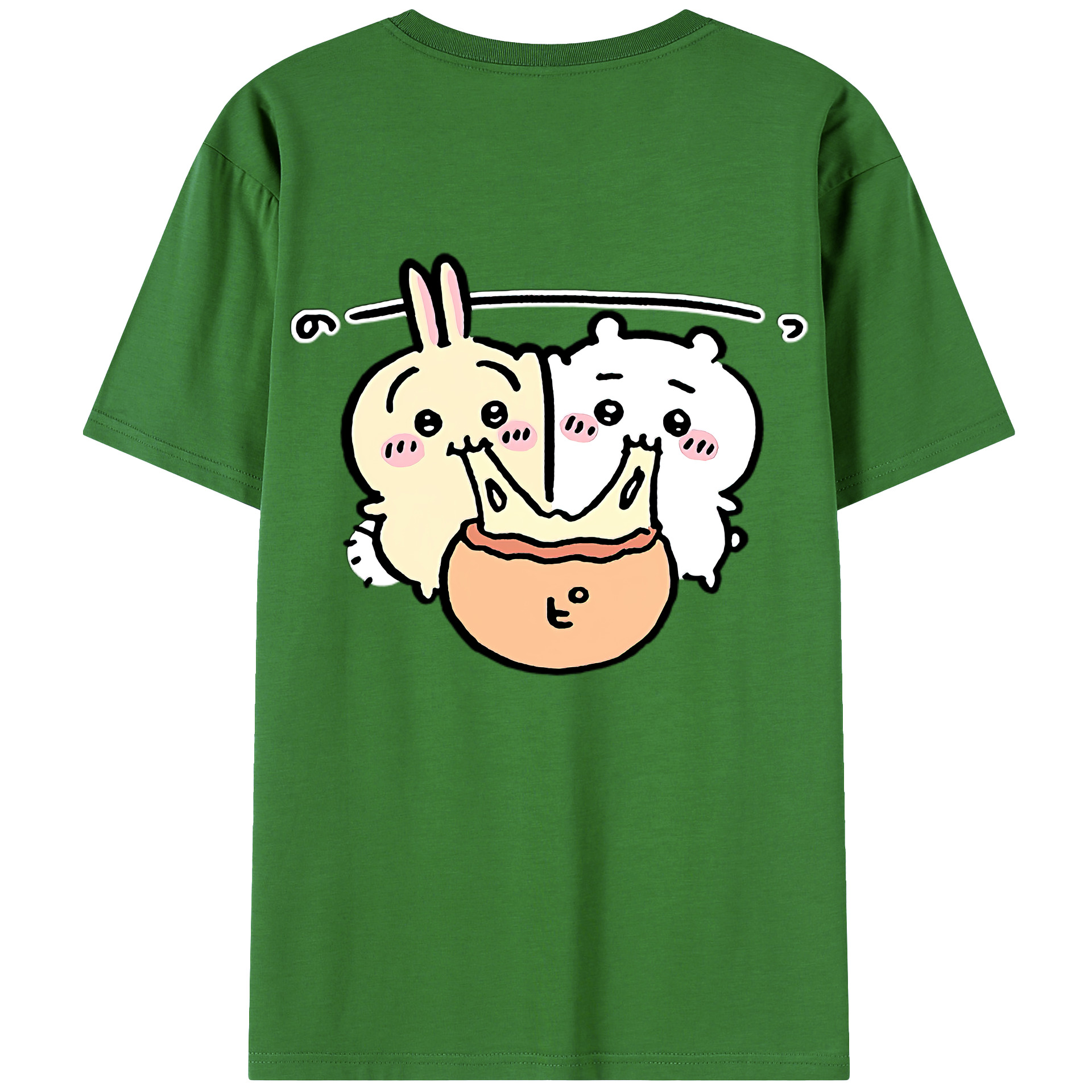 （画像用） ちいかわ うさぎ Chii-kawa usagi レディース半袖Tシャツ(バックプリント)